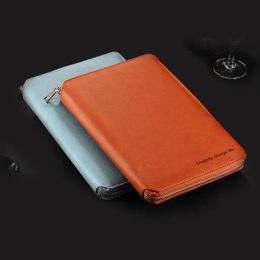 Suits A5 Leather Spiral Notebook,zipper Binder Agenda Planner Organizer,aron Large Capacity Office Padfolio Document Organiser