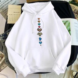Men's Hoodies Male The Eight Hearts Of Milky Way Printing Hoodied Top Man Round Neck Plus Size Fleece Warm Hip-Hop Ladies Clothes