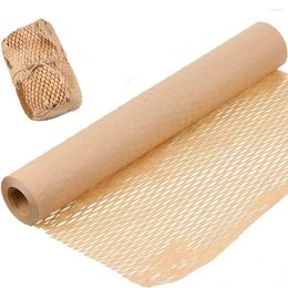 Storage Bags Honeycomb Cushioning Packing Paper Wrap Roll Brown Wrapping For