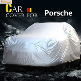 Covers Buildreamen2 Car Outdoor AntiUV Sun Rain Snow Scratch Dust Resistant Cover Waterproof For Porsche Macan Panamera CayenneHKD230628