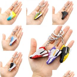 Keychains Lanyards 2022 Selling New Style 3D Basketball Keychain Stereo Sneakers Pvc High Quality Drop Delivery Fashion Accessories Dhyxb