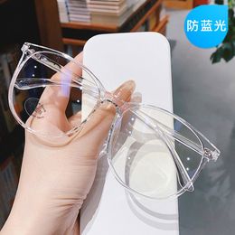 Eyeglass Frame Blue Light Glasses Vintage Fashion Transparent Solid Fake Simple Circle Eyewear Apparel Accessories 230628