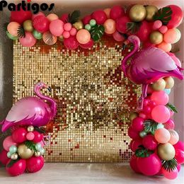 Other Event Party Supplies 119pcs Tropical Flamingo Balloon Garland Arch Kit Flamingo Pink Latex Globos For Summer Hawaii Kids Birthday Party Decoration 230628
