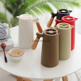 1000ML Nordic Style Large Capacity Thermos Insulation Kettle Hot Water Bottle With Handle Removable Teapot Household Coffee Pot L230620