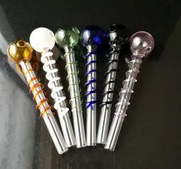 Glass Smoking Pipes Manufacture Hand-blown hookah Bongs Pan Si Cai Pao Zhi Shao Guo