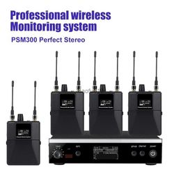 s psm300In-ear wireless personal stage monitoring system on ear monitor for bands 500mhz 100mw 24 bit digital dsp audio processor L230619