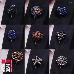 Bow Ties Exquisite Brooch Collar Flower Rose Suit Shirt Korean Version Men's And Women's Hand Made Box Men Accessories