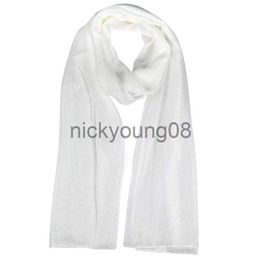 Bandanas Fashion Ladies White Soft Long Large Chiffon Scarf Neck Head Wrap x0628