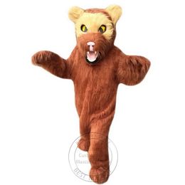 Adult size Brwon Wolverine Mascot Costume College Mascot Cartoon theme fancy dress