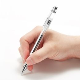Pens 6/12pcs Pilot Syringe Type Gel Pen BLLH20C5 /4/3 Fine HITECC Gel Ball Pen 0.5/0.3/0.4mm Simple Office Black Pen for Students