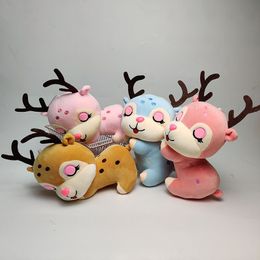 Wholesale cute sika deer plush toys children's games playmates holiday gifts room decoration
