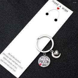 Keychains I Love You To The Moon And Back Keychain Key Chains Keyring Women Men Unisex Jewellery Friends Lover Gift