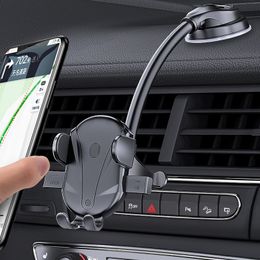 DL Sucker Car Phone Holder Suction Cup Dashboard Cell Phone Stand Support For 4.5-6.7 Inch Mobile Windshield Phone Holder In Car
