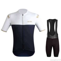 Le Col Men's Cycling Jersey Mountain Bike Clothing Anti-uv Racing Mtb Bicycle Shirt Uniform Breathable 402P9