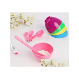 Face Care Devices New Health 4 In 1 Diy Facial Mask Mixing Bowl Brush Spoon Stick Tool Set High Quality Xb1 Drop Delivery Beauty Skin Dhyib