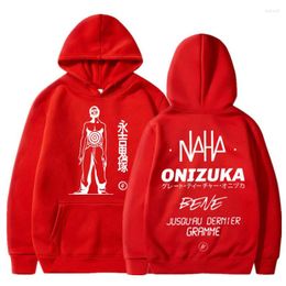 Men's Hoodies 2023 French Rap Band Le Monde Chico PNL Onizuka Print Hoodie Oversize Streetwears Casual Hip Hop Hooded Sweatshirt