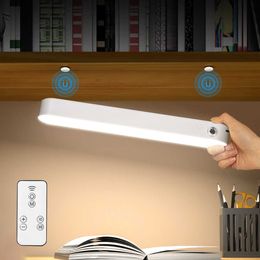 Night s USB LED Computer Desk Rechargeable Lamp Magnetic Office Study Reading Stand Light For Bedroom HKD230628