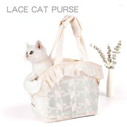 Cat Carriers Lace Pet Carrier Bag Dog Walking Bags Pets Dogs Accessories Mini For Cute Chihuahua Products