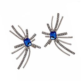 Stud Earrings Silver Needle Flower Fresh Style Bule Charming For Thanksgiving Day Christmas Gift Ly