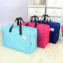 Storage Bags Portable Clothes Bag Folding Closet Organizer Waterproof Moisture-proof Wardrobe For Pillow Quilt Blanket