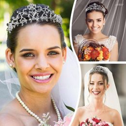 Hair Clips Rhinestone Hoop Princess Tiara Crystal Crown Kid Lover Tiaras Prom Jewelry Wedding Bridal Headband Girls Gift F0W8