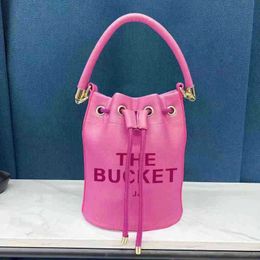 Lady Product Marc Bucket Bags Women Shoulder Bags Leather Designer Handbag Totes Summer Crossbody Bags Messenger Bags Beach Female Wallets 220602