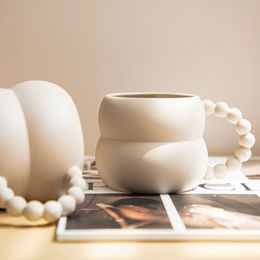 Mugs Creative Ceramic Mug Cute Coffee Cup Nordic Home Decor Handmade Art Milk Tea Drinkware Personalized 230627
