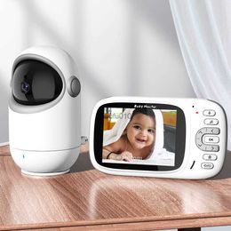 WiFi Baby Monitor Mini Indoor Security Camera Night Vsion Intercom Audio Video Comcorder Temperature Monitoring Surveillance Cam L230619