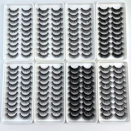 False Eyelashes 510Pairs 3D Faux Mink Natural Thick Long Dramatic Fake Lashes Makeup Eyelash Extension maquiagem 230627