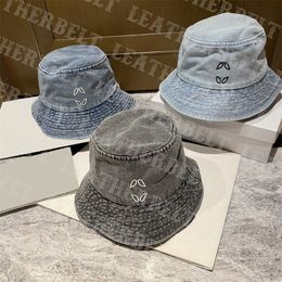 Designer Mens Womens Bucket Hat Outdoor Sun Prevent Baseball Cap Letter Denim Fisherman Hat Bonnet