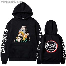 Men's Hoodies Sweatshirts 2023 Most Popular Anime Demon Slayer Hoodies Classic Men Women Daily Casual Sports Hooded Sweatshirts Spring Autumn Pullovers T23628