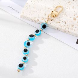 Colourful Evil Eye Beads Key Rings Keychain Handbag Decorate Jewellery for Gift