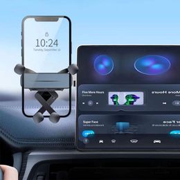 Invisible Foldaway Gravity Car Phone Mount Holder Support Screen for Tesla Model 3/Y BYD Atto3 Geely Geometry C 2021 2022