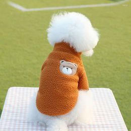 Dog Apparel Pet Jacket Coat Two Leggings Clothes Winter Warm Thicken Soft Classic Puppy Clothing