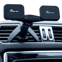 Dual Magnetic Car Mount For Cell Phone Innovative Magnetic Phone Mount With Nut Lock Base Hands-Free Air Vent Cell Phone Holder