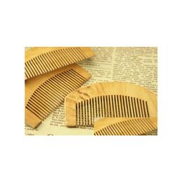 Hair Brushes Natural Wooden Comb Beard Brush Pocket Wood Combs Mas Har Care Styling Tool Xb1 Drop Delivery Products Dhskr