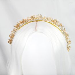 Hair Clips Handmade Crystal Beads Tiaras Fairy Hairband Wedding Jewelry Pixie