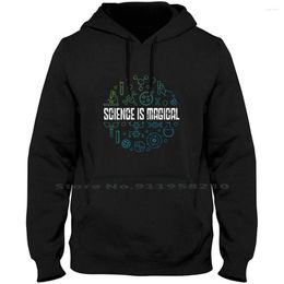 Men's Hoodies Science Is Magical Men Women Hoodie Pullover Sweater 6XL Big Size Cotton Magic Ship Hip