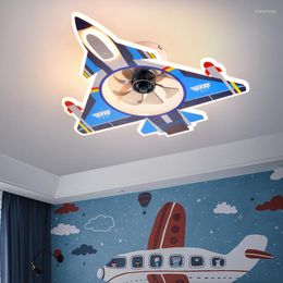 Chandeliers Cartoon Aeroplane LED Chandelier Lighting For Baby Living Room Bedroom Ceiling Boys Girls Children