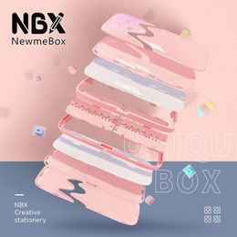 Cases NBX DIY Assembled Pencil Case Quicksand Student Stationery Box Newmebox Cute Multifunctional Pen Bag twinkle star For Girls Boys