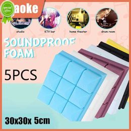 New 300x300x50mm Soundproofing Foam Acoustic Foam Sound Treatment Studio Foam Insert Room Absorption Wedge Tiles Sponge