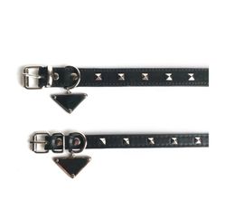 Hundehalsbänder und Leinen, Designer-Set aus Lederhalsband und Leine, verstellbar, einfaches Karomuster, langlebiges Geschirr mit Metallschnalle, Haustierhalsbänder und Leinen