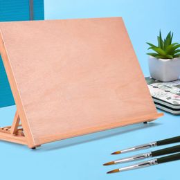 Supplies A3 Wooden Drawing Table Portable Sketch Bookshelf Wood Stand Desktop Watercolor Oil Easel for painting art supplies for artist