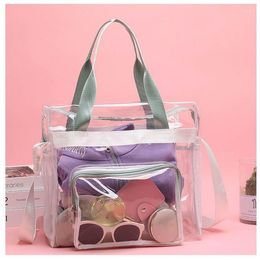 Evening Bags Women PVC Shoulder Crossbody Clear Bag Unisex Casual Transparent Handbag Travel High Quality Satchel Purse Messenger Tote