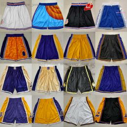 Classic Retro Mesh Basketball Shorts Movie Breathable Gym Training Beach Pants Sweatpants Pant Short Golden Yellow Purple Black White Blue