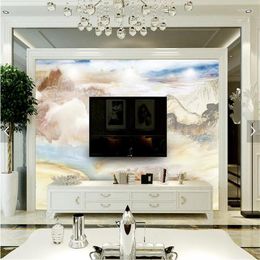 Wallpapers Custom Po Wallpaper 3D Marble Mural For Living Room Sofa Bedroom Modern Wall Papers Home Decor Simple