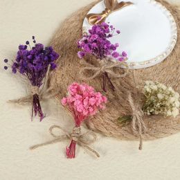 Dried Flowers Natural Babysbreath Preserve Floral Mini Gypsophila Plant Bouquet Wedding Card Decoration Table Decor DIY Craft