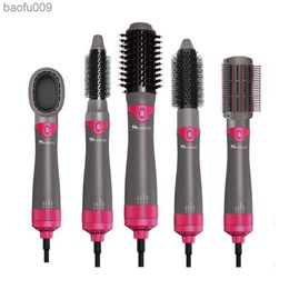 surker hair styling hair curler 5 in 1 hot air brush hair dryer hair roller brush Hair Comb L230520