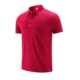 LUU Men T-Shirts Short-sleeved Sports T-shirt Men's Business Lapel POLO Shirt Short Sleeve Casual Wear Breathable Fitness Quick Drying Top joggers