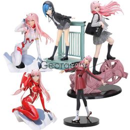 Minifig 28cm DARLING in the FRANXX Anime Figure Zero Two 02 Action Figure DARLING in the FRANXX Ichigo Figurine Collectible Model Toys J230629